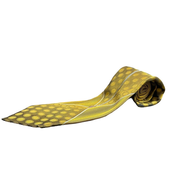 Vintage Gianni Versace Medusa Geometric Print Silk Tie - Picture 1 of 7